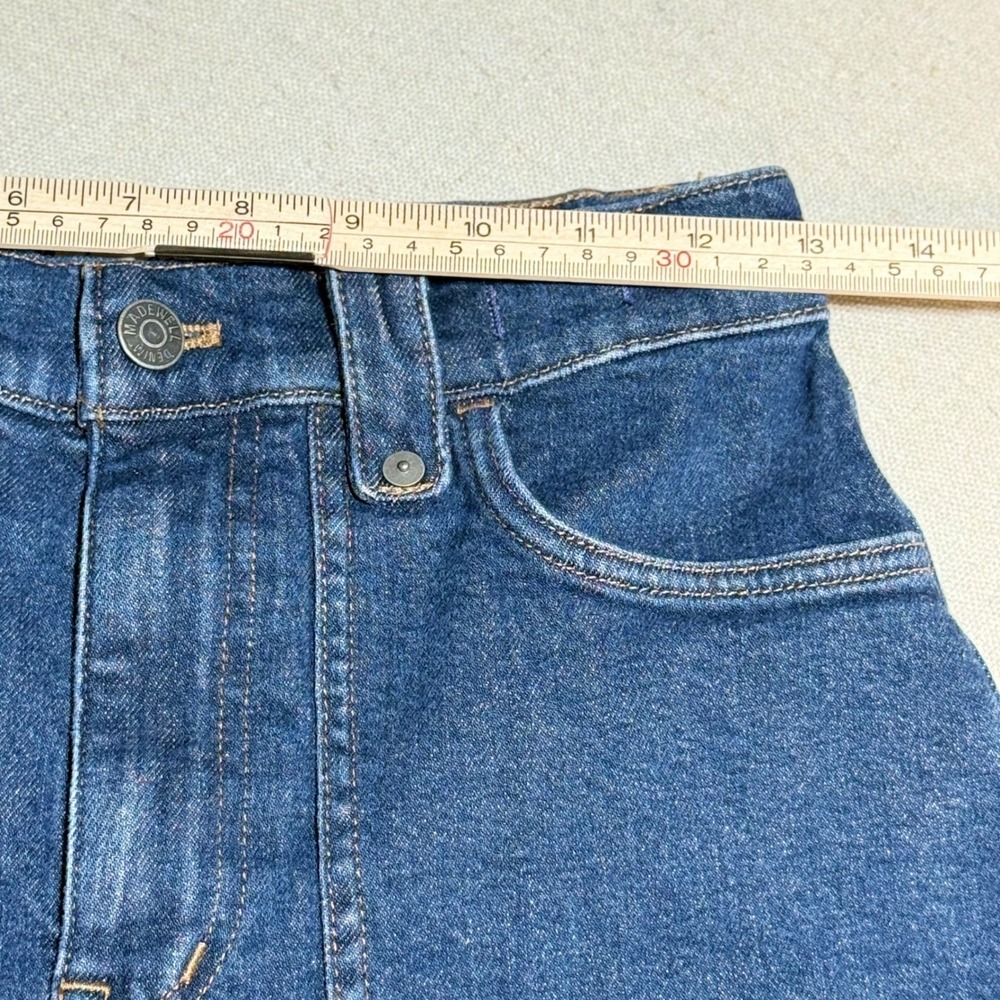 Madewell The Perfect Vintage Wide-Leg Jean 26 Blue Denim Patch Pocket High Rise - Picture 8 of 9